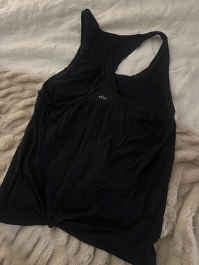 ALO Yoga Black Racerback Performance Tank